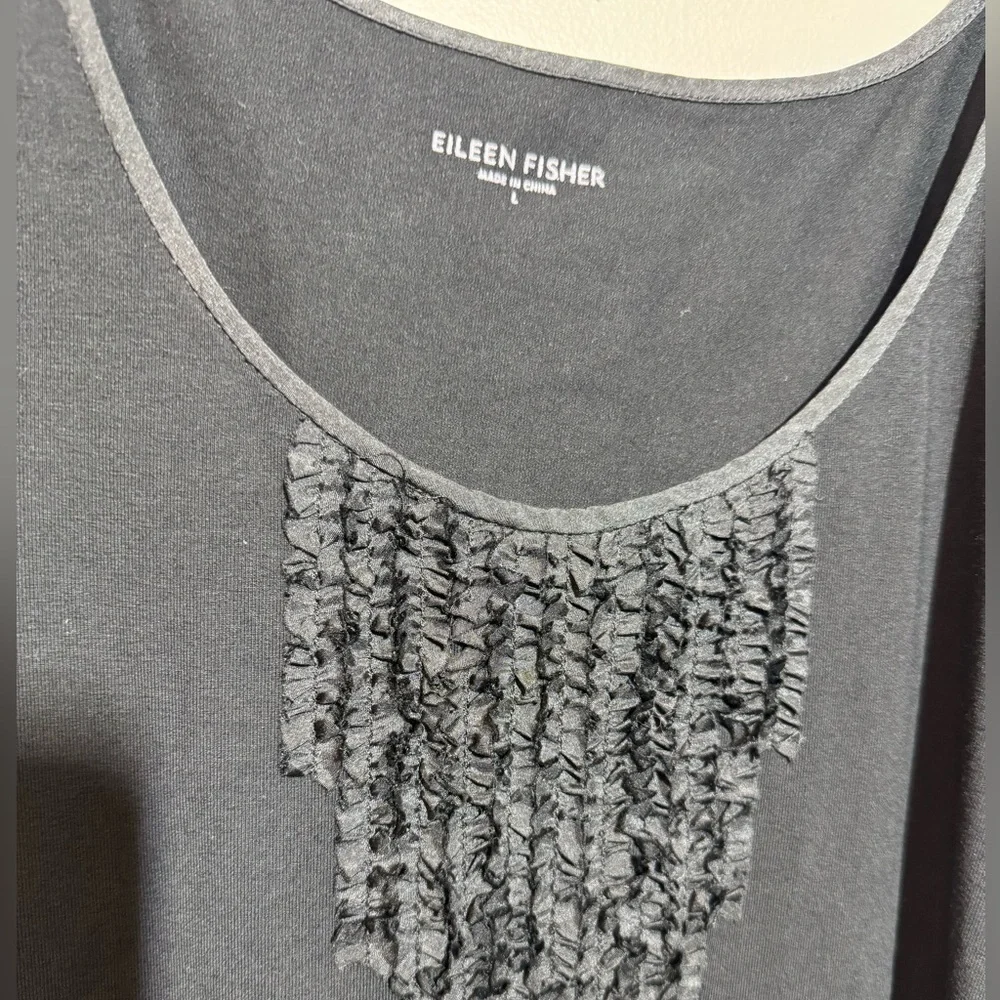 Eileen Fisher Ruffle Tank Top - Picture 2 of 5
